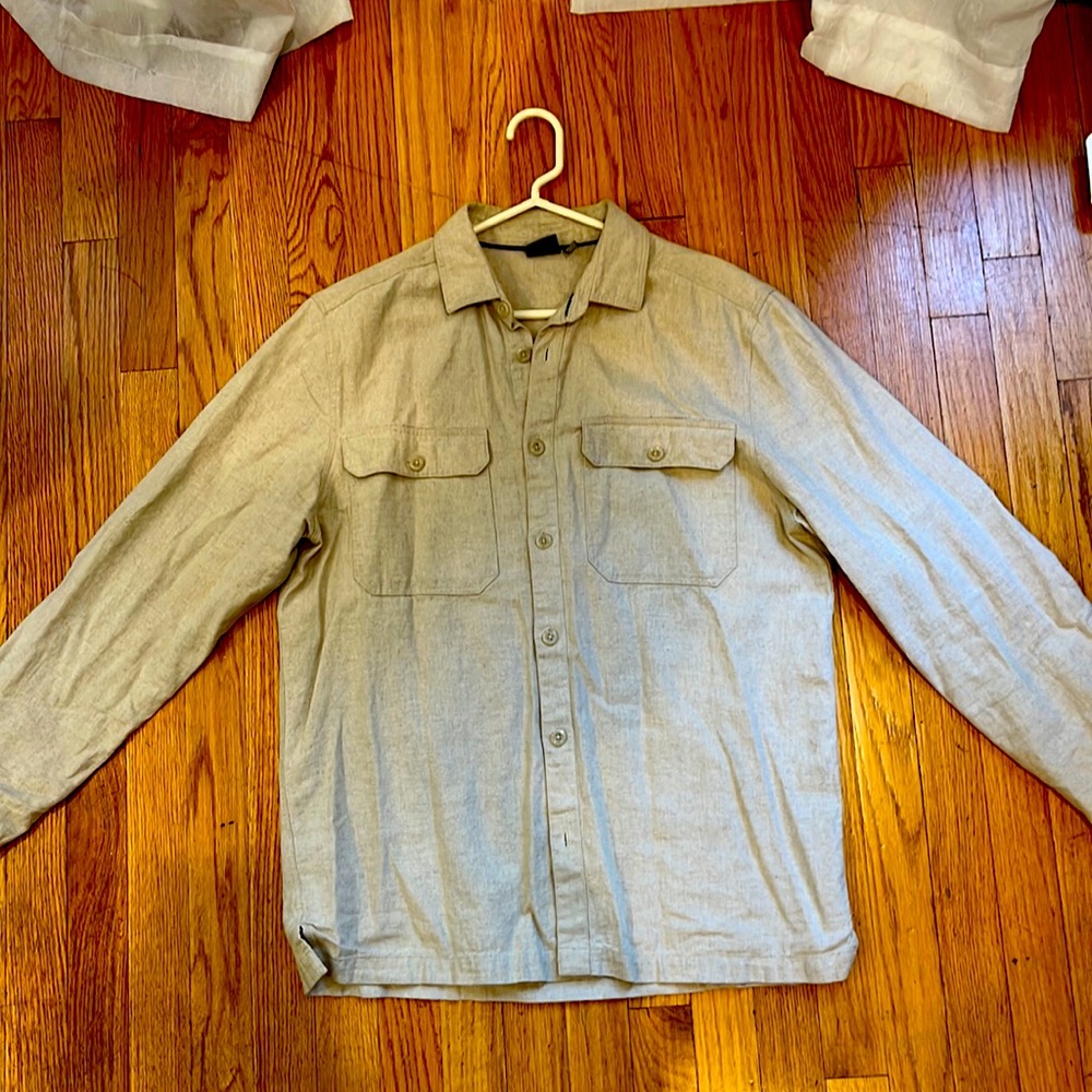 ASOS beige medium button down shirt